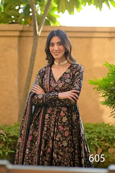 LUCAYA CLORA VOL-06 601 TO 608 DESIGNER ANARKALI SALWAR SUIT WHOLESALER IN INDIA